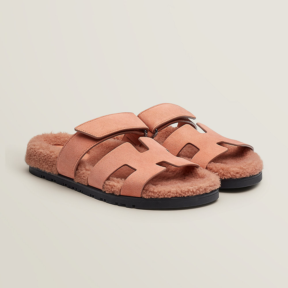 claquette hermes blanche femme